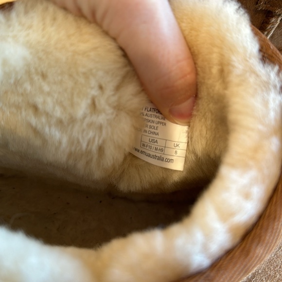 EMU Australia Stinger Micro Waterproof Suede Sheepskin Boot,‎ Chestnut, Size 10 - Picture 4 of 8